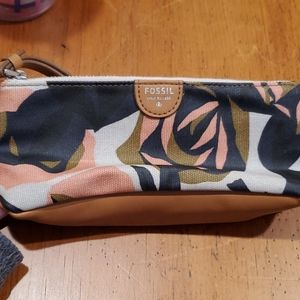 FOSSIL pencil ditty case wrist bag